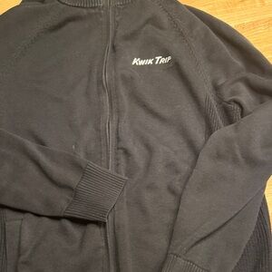 Lands' End Black Zip Up Sweater